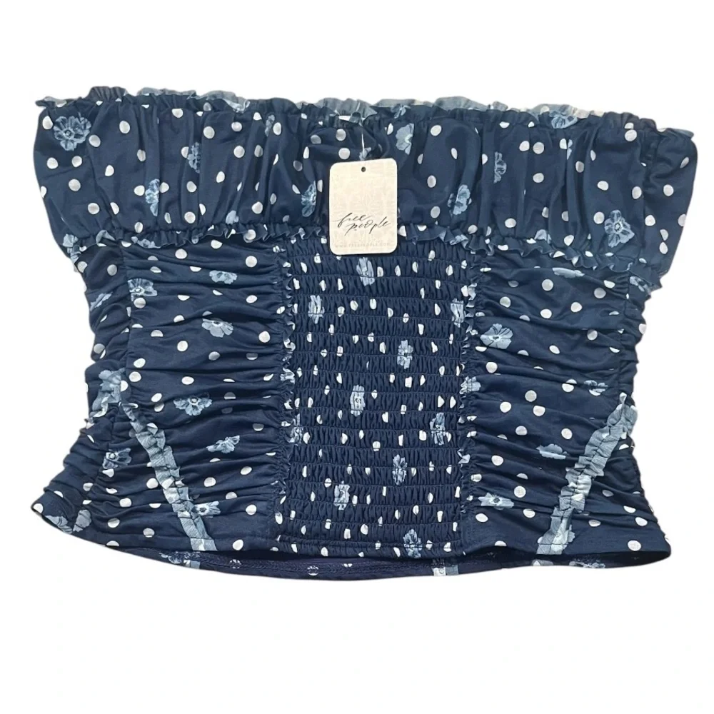 NWT Free People Scottie Printed Tube Top